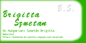 brigitta szmetan business card