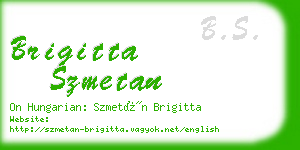 brigitta szmetan business card